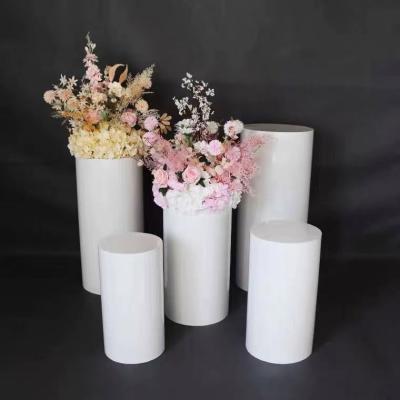 China Morden Factory Supply Wedding Party Decoration Large Clear Crystal Acrylic Cylinder for sale