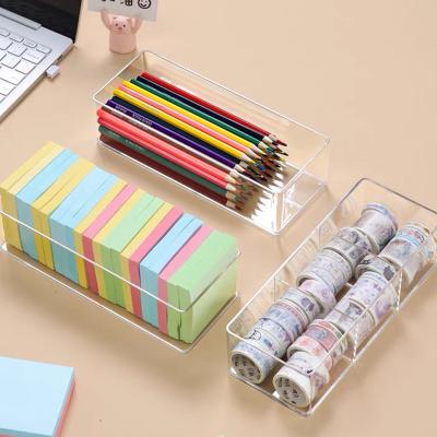 China Mordern home case good quality porary designed small acrylic storage box with lock and lid for sale