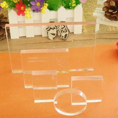 China Best Selling Durable Desk Calendar Blocks Custom Size Clearly Cast Large Acrylic Blocks Desk Calendar Blocks for sale