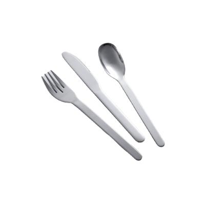 China 18/0 Stainless Steel Flatware Set Sustainable Camping Flatware Set for sale