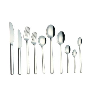 China Sustainable High Quality Silver Flatware Restaurant Wedding Hotel Stainless Steel Flatware Set for sale