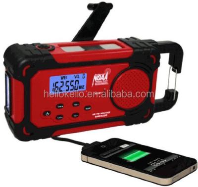 China PORTABLE NOAA AM/FM Time Band Crank Radio for sale