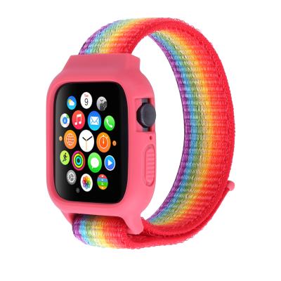 China Leyi Fashionable Luxury Heavy Duty Strap Digital Smart Nylon Watch Band For iWatch T500 W26 Strap Bands Wrapping for sale