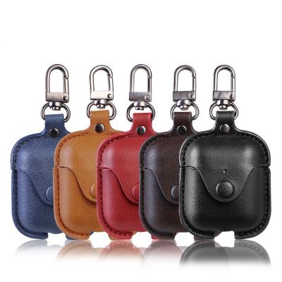 China Luxury Full 360 Protection Full Pad For Airpods Case PU Leather Wireless Earphone Charging Case For Apple Airpods 2 Pro PU 3 Cover for sale