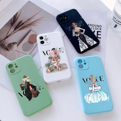 China Waterproof Popular Style Phone Case For iPhone 13 12 7 Pro 11 Xs X Se Max 8 Plus Soft Silicone 6S Cases Back Cover for sale