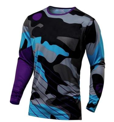 China Breathable BMX Bicycle Downhill Bike Shirts Custom MTB MTB Cycling Jersey Quick Dry Downhill Clothing for sale