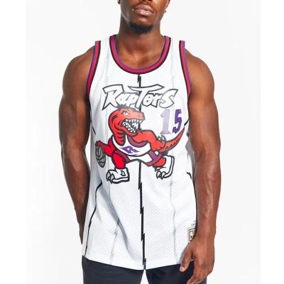 China College Tackle Antibacterial Cheap Mesh Old School Customized Vintage Basketball Tank Tops for sale