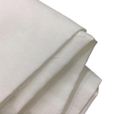 China T/C 80/20 45*45 110*76 Plain Weave White Poplin Viable Gray Fabrics Garment Fabric for sale