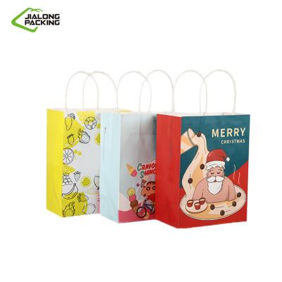 China Recycled Materials Fast Food Coffee Cup Package Carrier Kraft Paper Bag Food Bakery Wrapping Paper Bag 2 for sale