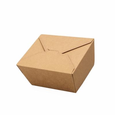 China Biodegradable Disposable Biodegradable Food Wrapping Paper Salad Paper Box for sale