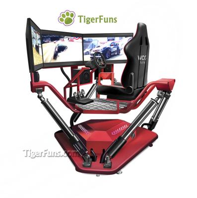 China Metal+acrylic+plastic Car Racing Metal+acrylic+plastic Most Realistic Full Motion 3-Screen Driving Simulator for sale