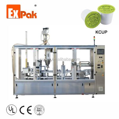 China Brand New Line Two Type Coffee Beverage Capsules Filling Sealing Machine For KCUP for sale