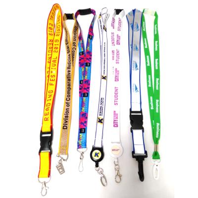 China Custom Tool Lanyard Custom Sublimation Polyester ID Card Badge Holder Key Chain Lanyard for sale