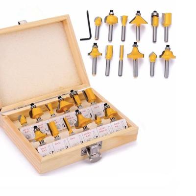 China CNC Wood Working Machine 12pcs Set 1/4