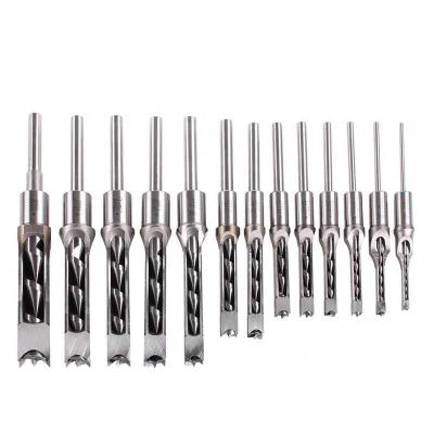 China Professional Quality Cheap Price HSS Square Cavity Mortise Drill Wood Drilling Set for sale