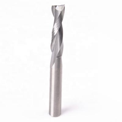 China CNC Wood Working Machine Solid Carbide 2 Flutes Spiral Cutters For Combined Milling Cut for sale