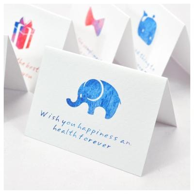 China paper & High Quality Elegant Stamping Cardboard Happy Birthday Thank You Greeting Cards For Your Order Card for sale