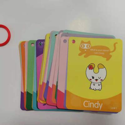 China paper & Custom Educational Cardboard Flashcards , Playing Card Cardboard Eco - Friendly Design Game With Tin Box for sale