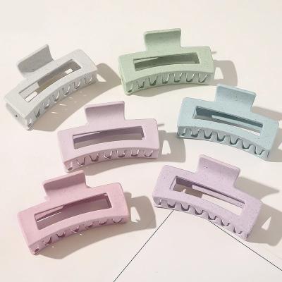 China New Decoration Design Square Acrylic Hair Claws For Women Girls Hairpins Hair Accessories Plastic Butterfly Hair Claw Clips for sale