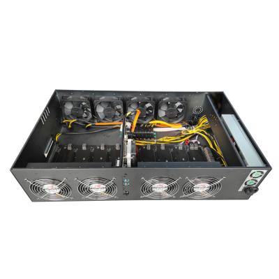 China 8GPU 65mm B85 order card motherboard graphics card chassis gpu server encryption desktop chassis for sale