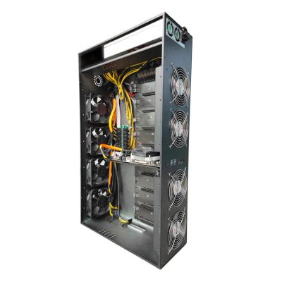 China China desktop factory 65mm custom server 8 card B85 motherboard 8gpu chassis encryption chassis for rx588 for sale