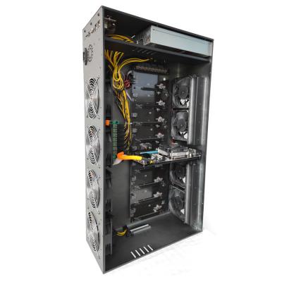 China Wholesale cheap 8GPU 55mm gpu B85 installation chassis graphics server graphics card desktop enclosure for sale