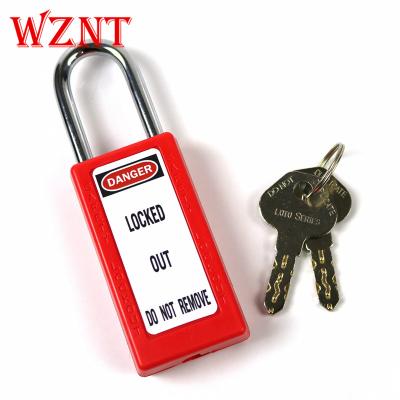 China OEM stainless and nylon brand shackler NT-S38LA 38MM steel security lockout padlock for sale