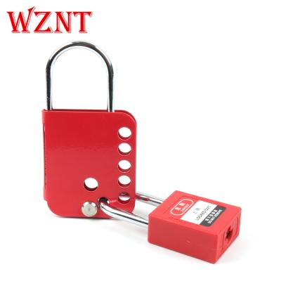 China Allow multiple padlocks to be used when isolating a NT-AH31 power source security steel lockout devices latch butterfly lockout hasp lock for sale