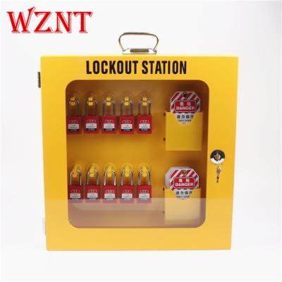 China NT-K41 10 Steel Plate Security Padlock Metal Lockout Box Lockout Master Tagout Station for sale