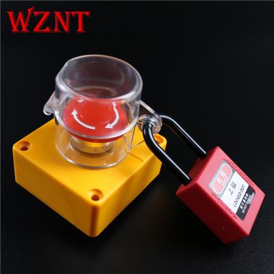 China Made of Transparent Material NT-B09 NT-B10 22.5mm 30mm High Strength Material Transparent Glass Resin Power Push Button Safety Emergency Stop Swtich Electric Lockout for sale