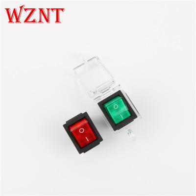 China Made of resin material NT-B05 boat type switch KCD4 rocker switch transparent high strength glass lockout for sale