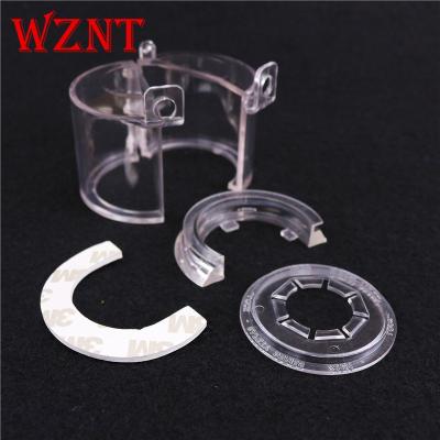 China Made Of Resin NT-B03 Clear Glass Resin Push Cylinder Knob Lock Emergency Stop Lockout Button Switch Lockout for sale