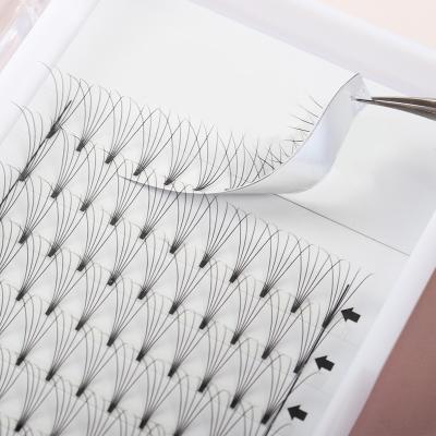 China Long Natural 9D Pre Made Volume Fans Eyelash Extensions 5D 7d 10d Handmade Premade Volume Fan Lashes Short Rod Lashes for sale