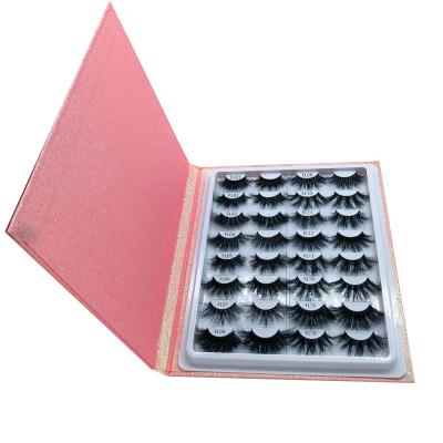 China Festind Mink Lashes Vendor 3D Mink Eyelashes 25mm Long Natural Fluffy Mink Lashes Private Label for sale