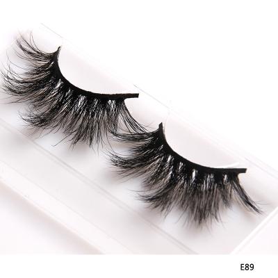 China 25mm Mink Eyelashes 2020 new style cruelty free mink eyelashes 25mm 3d lashes private label lashbox with your logo for sale