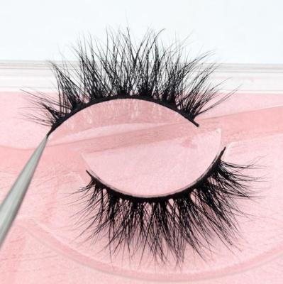 China Natural Long Most Popular Short Lashes 3D Mink Corner Half Lashes With Custom Eyelash Packaging Half Lashes for sale