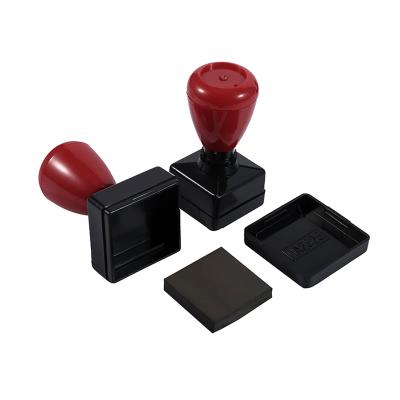 China Office HA Series Square Rectangle Office Stamp Self Inking Rubber Classic Black Red Stamping HA for sale