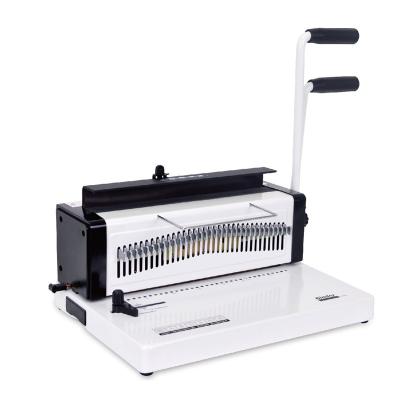 China T9520 Double Loop Wire Binding Machine Double Wire Binding Machine Manual Desktop Square 4X4mm Or 4.5mm Series Hole for sale