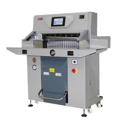 China Electric Paper Cutter Machine Paper Cutter 6710PX Hydraulic Double Guillotine 670X670MM for sale