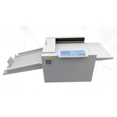 China Home Use 340MM Multifunctional Electric Paper Book Cover Creaser and Punched Cut Punching and Creasing Machine for sale