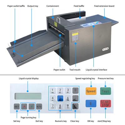 China Home Use Electric Paper Book Cover Creaser And Perforated Punching And Creasing Machine Paper Punching Machine for sale