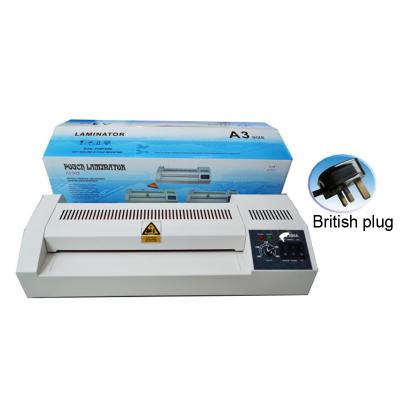 China Hot Cold Laminating Photo Plastic 320mm Laminating Paper / A3 Photo Paper Pocket Laminator Machine NC; GUA YIPING MQ320 A3 for sale