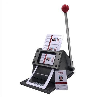 China 86X54mm ID Business Card Name Cutter Machine PVC PVC Die Cutting Plastic Card Die Cutter 54X86mm for sale