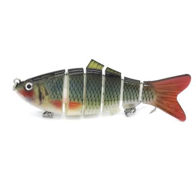 China ABS Plastic Premium 3d Eyes Artificial Multi Section Bait Multi Segment 10cm/20g 6 Jointed Minnow Fishing Lures for sale