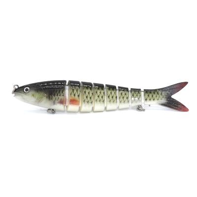 China Hot Selling ABS Plastic Amazon 13.5cm 20g 8 Segmented Fishing Lures Hard Bait Multi Joint Realistic Swimbait Isca Artificial Tackle for sale