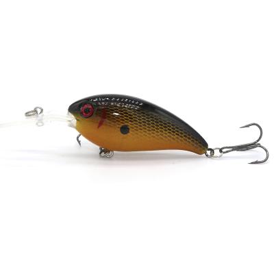 China 2021 Hot Selling ABS Plastic Manufacturer 100mm/3.9in Hard ABS 15g Crankbaits Plastic Fishing Lures For Perch And Pike for sale