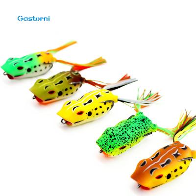 China Hot Selling Silicon GASTORNI Thunder Frog With Glitter 5cm 11g Barb Hook Silica Gel Bait Frog Fishing Lure Frog Lure for sale