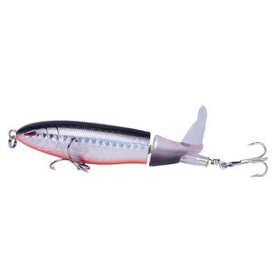 China ABS Plastic Floating Pencil Fishing Lures Bait PESCA Spinning Peche Isca Artificial Pescaria Pancing 10cm Propeller 13g Water Tractor Bait for sale