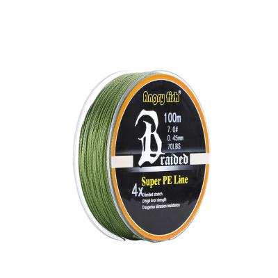 China 100m High Tensile 4 Stand Multifilament Strong Pe Braided Fishing Line Long Strand Linha Multifilamento Linha De Pesca Fishing Pancing for sale