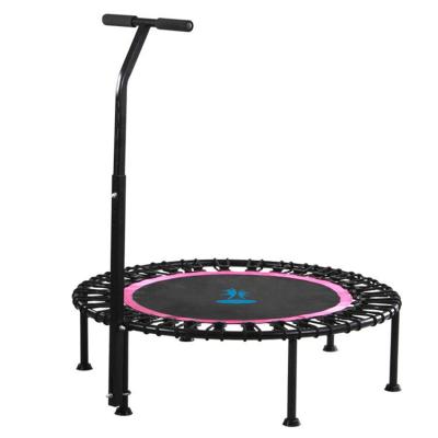 China With protective net 32inch trampoline for indoor baby jumping trampoline with handle and sucker for sale